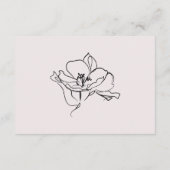 Blush Roze Baby shower Bloem Advies voor Moeder (Achterkant)