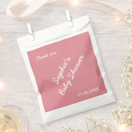Blush Roze Baby shower Favor Tassen Bedankzakje