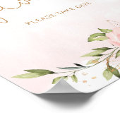 Blush roze baby shower Favors Poster (Hoek)