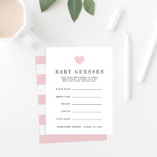 Blush roze Baby shower gaming