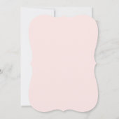Blush Roze Baby shower Kaart (Achterkant)