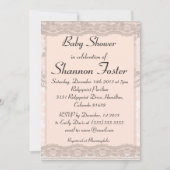 Blush Roze Baby shower Kaart (Voorkant)