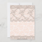  Blush Roze Baby shower Kaart (Achterkant)