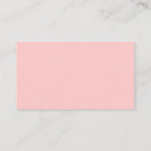 Blush Roze Baby shower Raffle Ticket Invoegen (Achterkant)