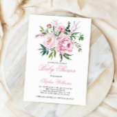 Blush Roze Baby shower Uitnodiging