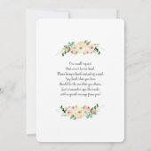 Blush roze Baby shower-uitnodiging Kaart (Achterkant)