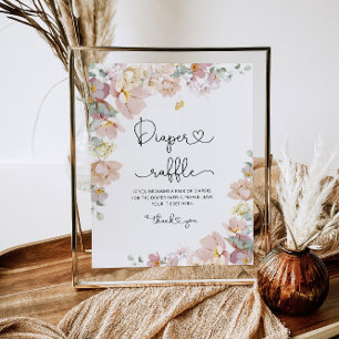 Blush roze baby shower voor de druppelhandel in wi poster