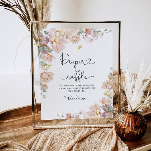 Blush roze baby shower voor de druppelhandel in wi poster