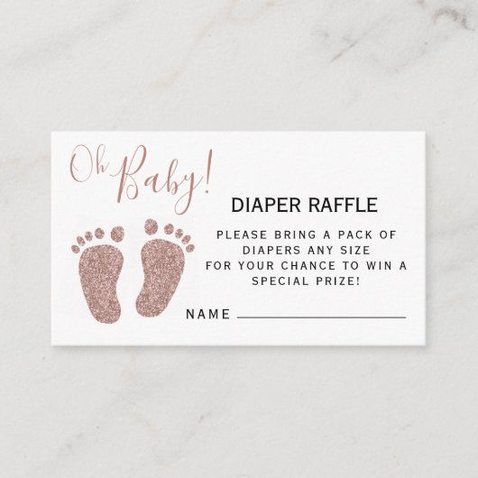 Blush roze Baby ventiel Informatiekaartje (Voorkant)