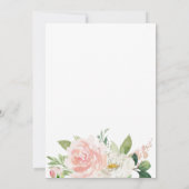 Blush roze Babyschoenen Kaart (Achterkant)