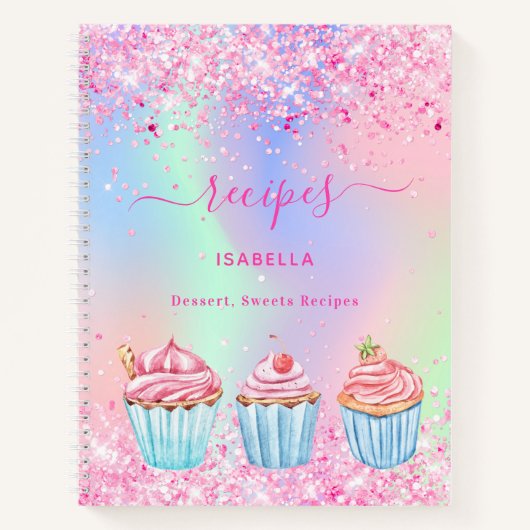 Blush roze bakgootsteennaam hergebruiken notitieboek (Voorkant)