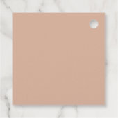 Blush roze baptisme minimalistische pleister Dank  Bedankjes Labels (Achterkant)