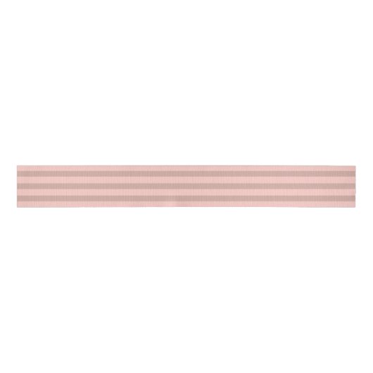 Blush roze beige stripes kleuren FFCEC7 en D6AEA3 Grosgrain Lint (Voorkant)