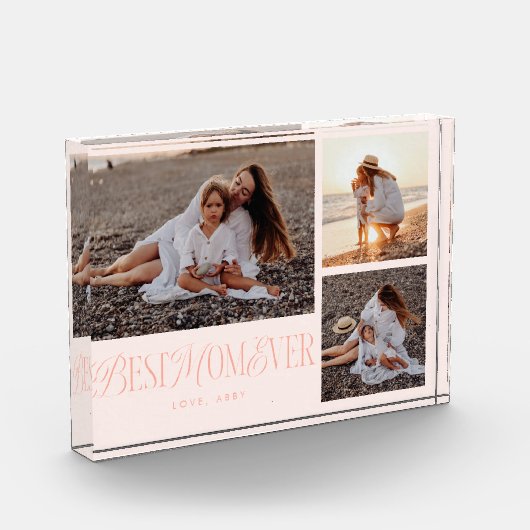 Blush roze beste mam ooit collage fotoblokken (Links)