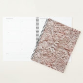  blush roze bewerkt leder planner (Display)