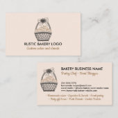 Blush Roze bijtende koekjes Koekjes Donut Visitekaartje (Voorkant / Achterkant)