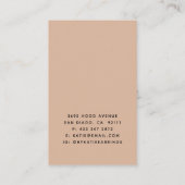 Blush roze & Black Arch Earch Display Card Visitekaartje (Achterkant)