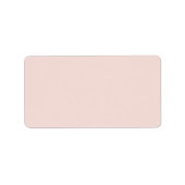 Blush roze blanco effen effen kleur labels (Voorkant)