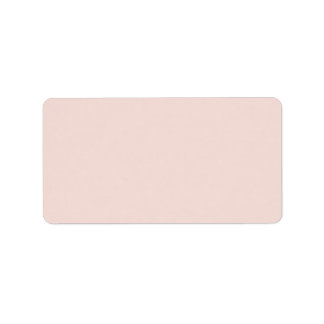 Blush roze blanco effen effen kleur labels