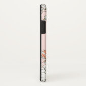 Blush Roze Blauw Bloemen Gepersonaliseerd Case-Mate iPhone Case (Achterkant/rechts)