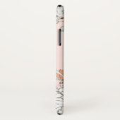 Blush Roze Blauw Bloemen Gepersonaliseerd Case-Mate iPhone Case (Achterkant / rechts)