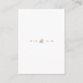  Blush Roze Bloem Bloom Wedding Details Informatiekaartje (Achterkant)