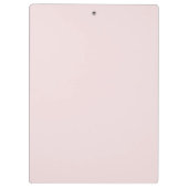 Blush roze  bloem en naam klembord (Achterkant)