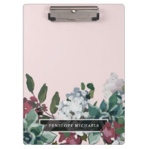 Blush roze bloem en naam