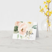 Blush roze bloem voor mijn moeder op mijn huwelijk kaart (Gele Bloem)