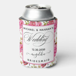 Blush roze bloemen Aangepast geheel entourage Blikjeskoeler