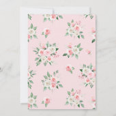 Blush Roze Bloemen Anand Karaj Punjabi Sikh Bruilo Kaart (Achterkant)