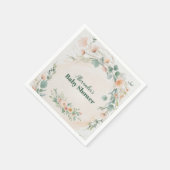 Blush roze bloemen Baby in bloei Servet (Hoek)