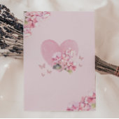 Blush Roze Bloemen Baby in Bloom Meisje Baby showe Kaart