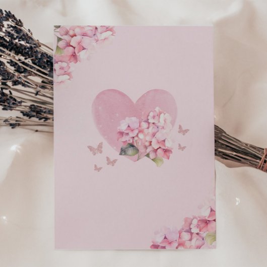 Blush Roze Bloemen Baby in Bloom Meisje Baby showe Kaart