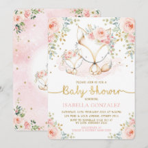 Blush Roze Bloemen Baby Woodland Fox Meisje Douche