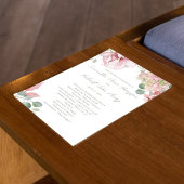 Blush roze bloemen bruiloft ceremonie