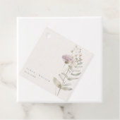 Blush roze bloemen bruiloft gunst Labels (In situ)