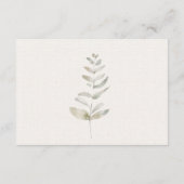 Blush roze bloemen bruiloft RSVP Kaart (Achterkant)