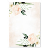 Blush Roze Bloemen Champagne Bruiloft Behuizing Ka Kaart (Achterkant)