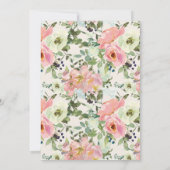 Blush roze bloemen crème Sage Green house (Achterkant)