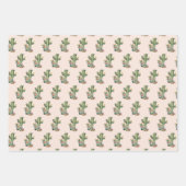 Blush Roze Bloemen Desert Cactus Westerne Laarzen Inpakpapier Vel (Voorkant 3)