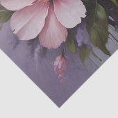 Blush roze bloemen en lavendel decoupage tissuepapier (Detail)