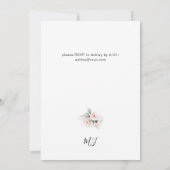 Blush Roze Bloemen & Eucalyptus Zoet 16 2B Kaart (Achterkant)