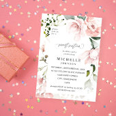 Blush Roze Bloemen & Eucalyptus Zoet 16 2B Kaart