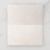 Blush Roze Bloemen Geometrische Bruiloft Gast Naam Plaatskaartje (Binnenkant ongevouwen)
