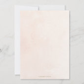 Blush Roze Bloemen Goud Diamant Geometrische Bruil Kaart (Achterkant)