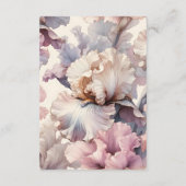 Blush Roze Bloemen Honeymoon Fund QR Code Kaarten (Achterkant)