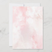 Blush Roze Bloemen Islamitische Meisje Hijab Kaart (Achterkant)