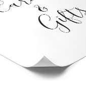 Blush roze bloemen Kaarten en Gifts Wedding Poster (Hoek)