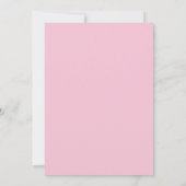Blush Roze Bloemen Met Lijst Wedding Save the Date (Achterkant)